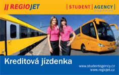 Vlaky Regiojet a autobusy Student Agency Expres
